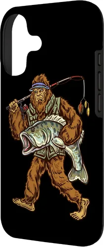 Vista 2 de Largemouth Bass Fishing Bigfoot Fisherman Case for iPhone 17