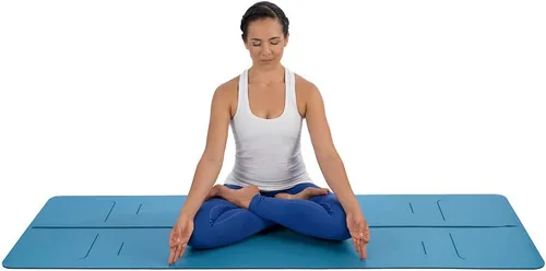 Vista 2 de Liforme Evolve Yoga Mat – Bolsa de yoga gratuita incluida – Sistema de alineación patentado, agarre guerrero, antideslizante, ecológico, resistente