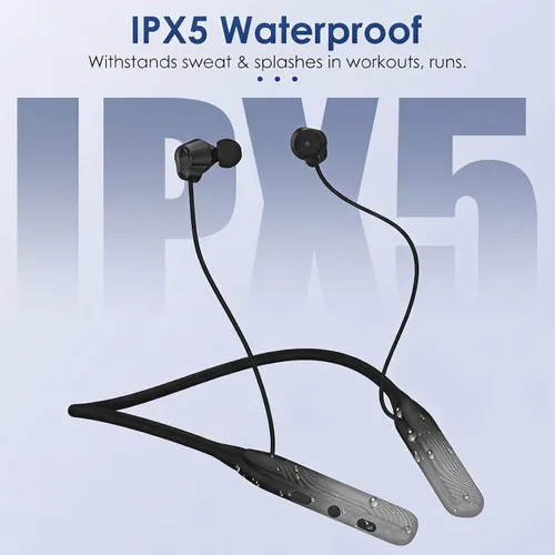 Vista 5 de Auriculares Bluetooth con banda para el cuello, auricular Bluetooth