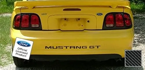 Vista 5 de Letras de inserción para parachoques trasero, calcomanías para Ford Mustang GT Negro (Mate) - CBM (se ajusta a 1994-1998)