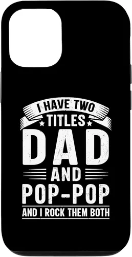Vista 28 de I Have Two Titles Dad and Pop-Pop Funny Father's Day Grandpa Case for iPhone 17