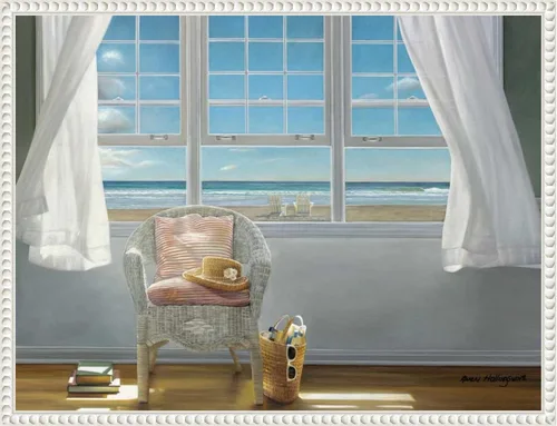 Vista 14 de Amanti Art Lienzo enmarcado para pared, 18 x 24 pulgadas, A Moments Peace, de Karen Hollingsworth, lienzo enmarcado para pared, obras de arte