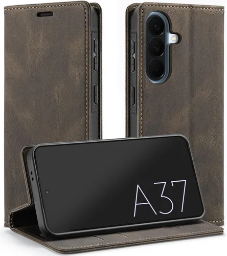 Vista 14 de Funda tipo cartera para Samsung Galaxy A32 5G con bloqueo RFID, tarjetero y función atril magnético, funda de cuero con tapa para Galaxy A32 5G