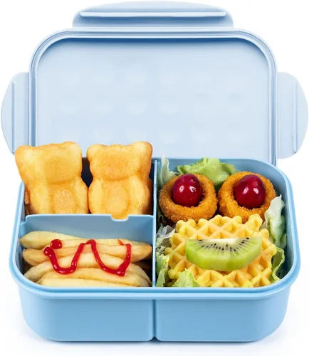 Vista 9 de MISS BIG® Fiambrera estilo bento,Fiambrera estilo bento para niños,Fiambrera para niños,Fiambrera para niños a prueba de fugas,Contenedores