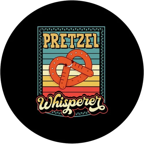 Vista 3 de Pretzel Whisperer estilo retro vintage festival de Oktoberfest PopSockets intercambiables PopGrip