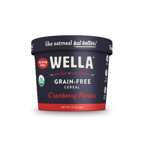 Vista 13 de Wella Cereal Avena Alternativa, Cereal Caliente para el Desayuno Libre de Gluten, Sin Granos Paleo Orgánico Vegano Alto en Proteínas Superalimento a