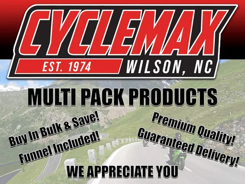 Vista 2 de CYCLEMAX Paquete de seis compatibles con estabilizador y acondicionador de combustible Yamaha Yamalube Plus ACC-FSTAB-PL-12 contiene seis botellas