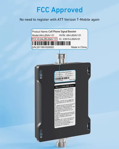 Vista 8 de Amplificador de señal de teléfono celular para Verizon y AT&T Hasta 4,500 pies cuadrados Mejora la señal 4G LTE 5G en la banda 12/13/17