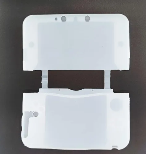 Vista 3 de New Rubber Soft Silicone Cover Case for 3DS XL LL 3DSXL 3DSLL Console Full Body Protective Skin Shell (Clear White)