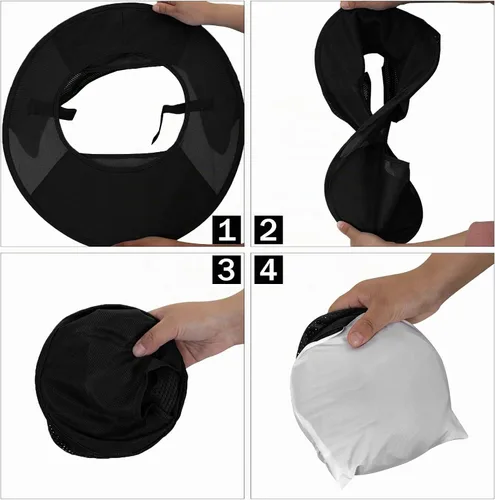 Vista 4 de TCCFCCT Protector Solar de Ala Completa con Malla para el Cuello, Visera Solar de Alta Visibilidad con Protección para el Cuello y Bandana Diadema
