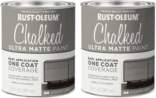 Vista 12 de Rust-Oleum 302592 - Pintura a la tiza en aerosol ultramate de 12 onzas (paquete de 1), color gris envejecido