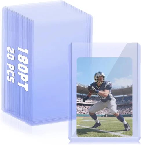 Vista 25 de DEDC 200 cargadores superiores para tarjetas de intercambio de tarjetas coleccionables deportivas suaves fundas de plástico duro de 35 puntos