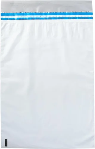 Vista 2 de BankSupplies Ultima - Bolsas de seguridad a prueba de manipulaciones azules – 9 x 12 pulgadas – Bolsas de seguridad blancas opacas – Cierre