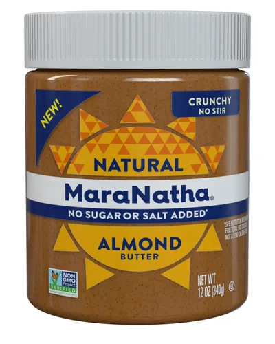 Vista 15 de MaraNatha Mantequilla de almendras cremosa natural, sin revuelta, tarro de 12 onzas