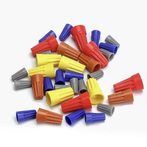 Vista 7 de ZIPCCI 300 conectores de cable eléctrico, conexión de tuercas de torsión de terminales de tornillo de tapas de alambre rojo