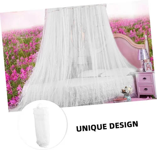 Vista 5 de Homoyoyo Cortina de red para cama con cúpula colgante