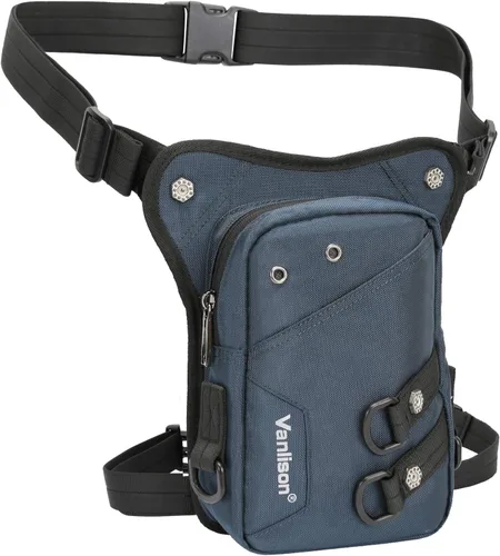 Vista 8 de Impermeable Airsoft táctico gota pierna bolsa bolsa panel motocicleta bolsa