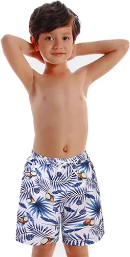 Vista 6 de Conjunto de trajes de baño de playa de verano con estampado de hojas a juego