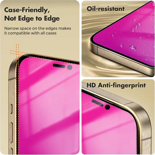 Vista 8 de Paquete de 2 protectores de pantalla de privacidad para iPhone 11 Pro Max/XS Max, vidrio templado antiespía, efecto espejo colorido degradado