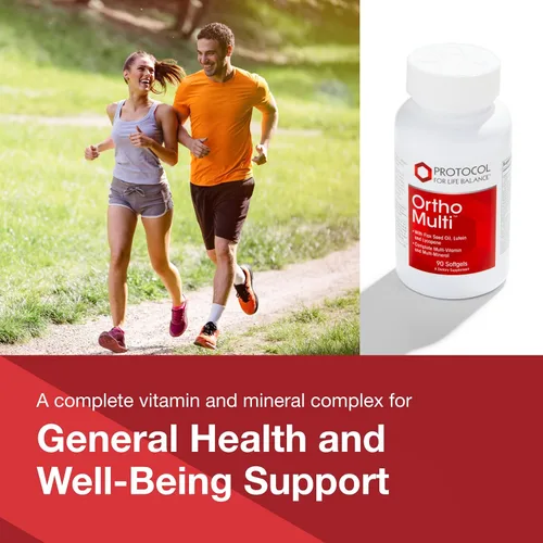 Vista 3 de PROTOCOL FOR LIFE BALANCE Ortho Multi - Complejo completo de vitaminas y minerales*, multivitamínico con luteína, licopeno y aceite de semilla