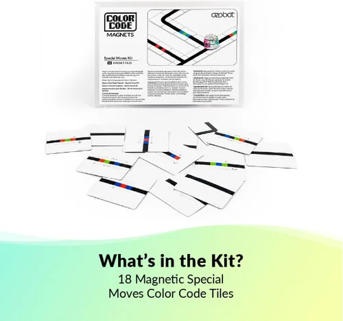 Vista 7 de Kit de Imanes de Código de Color Ozobot Movimientos Especiales, Herramienta de Aprendizaje de Programación Interactiva para Niños de 3 años