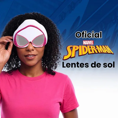 Vista 2 de Sun-Staches Gafas de sol de Spider-Man, accesorio oficial de disfraz de Ghost Spider Adulto/Adolescente