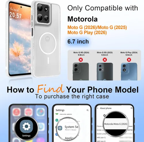 Vista 58 de Jshru Funda para Samsung Galaxy S26 Plus/Galaxy S25 Plus: para Galaxy S24 Plus [compatible con Magsafe] [2 protectores de pantalla HD] cubierta
