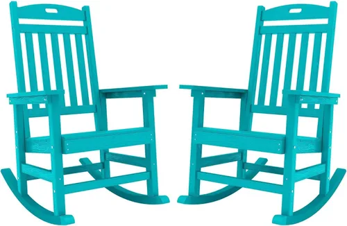 Vista 10 de YEFU Mecedora al aire libre, mecedora de gran tamaño HIPS, Aruba