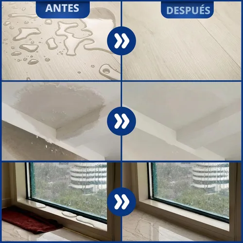 Vista 3 de Sellador impermeable de 35 onzas, revestimiento impermeable transparente, a base de agua, agente impermeable invisible a base de agua para techo