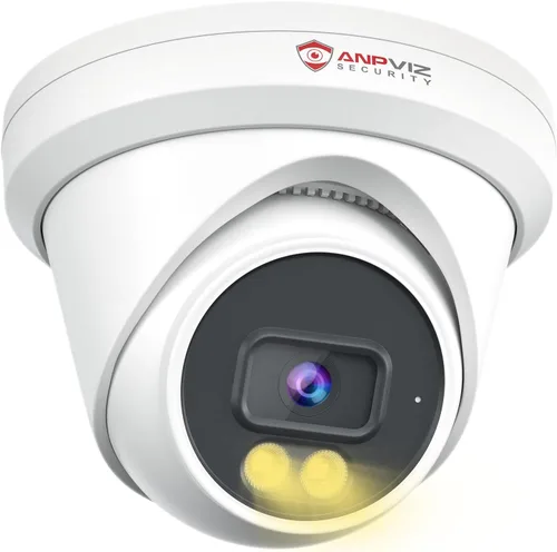 Vista 12 de Anpviz cámara IP dual del PoE de la lente de 4K 8MP, cámara panorámica
