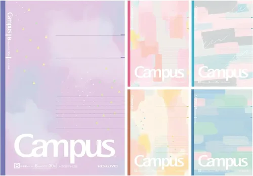 Vista 10 de KOKUYO Cuadernos de composición, paquete de 5 cuadernos Campus Semi-B5 Comp con punto A a rayas de 0.276 in, 30 hojas, cuaderno rayado escolar