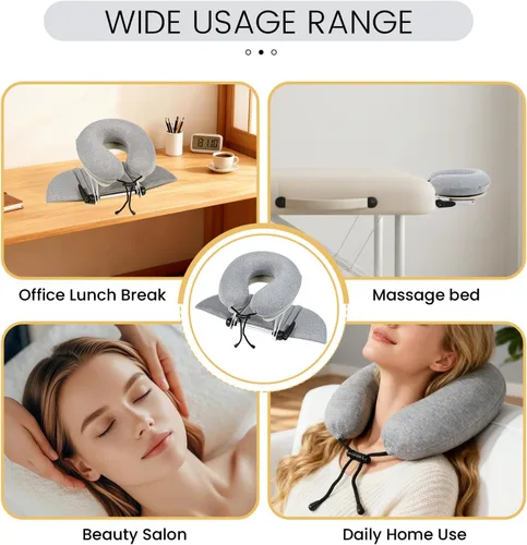 Vista 6 de TRENDBOX Mesa de masaje, almohada de espuma viscoelástica, almohada de masaje de espuma viscoelástica multifuncional ajustable para oficina, sueño