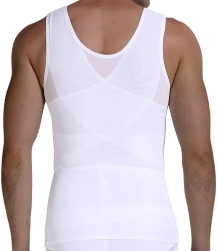 Vista 2 de GSKS Camiseta sin mangas de compresión para hombre, moldeadora para el abdomen