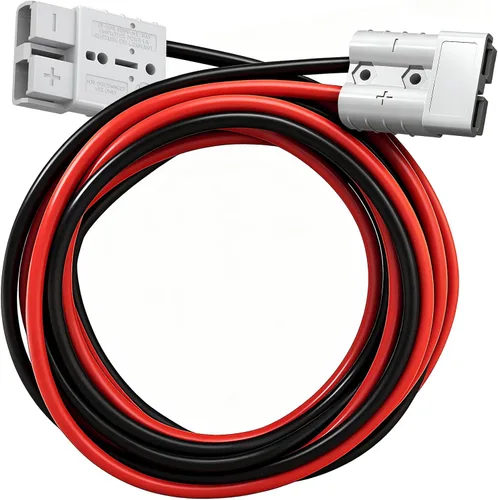 Vista 12 de IZTOSS Conector Anderson 175A con cable 6AWG para cable de calibre 2 a 4, conector rápido, montacargas, enchufe, remolque, almacenamiento