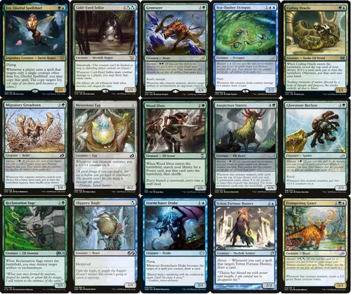 Vista 2 de Elite Commander Ivy Mutate Deck – Simic – Verde Azul – EDH – Ivy, Gleeful Spellthief – 100 cartas – Magic The Gathering Deck – Muy fuerte