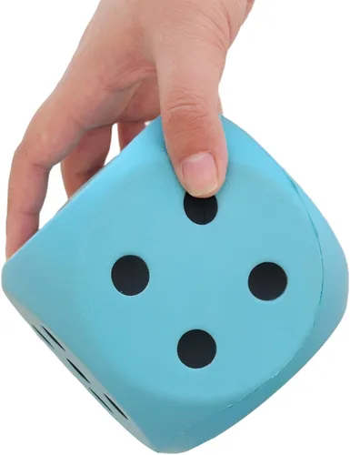 Vista 3 de Juguete grande de bola antiestrés de 3.9 pulgadas, dados de espuma de poliuretano, juguetes de mesa para niños, para obtener tus números de la suerte