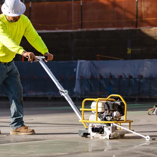 Vista 2 de TOMAHAWK 6" Early Entry Concrete Saw Walk Behind Green Joint Saw with 3.5HP Gas Powered GX120 Honda Engine and Dust Control