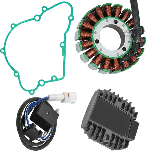 Vista 7 de Caltric Rectificador y junta regulador de estator compatible con Kawasaki Bayou 220 Klf220 1996-2002