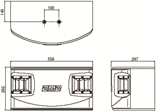 Vista 4 de BMB CSV-450 500W 2-Way Bass Reflex Altavoces (par)