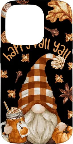 Vista 17 de Funda para iPhone 16 con diseño de especias de calabaza con diseño de gnomo de otoño