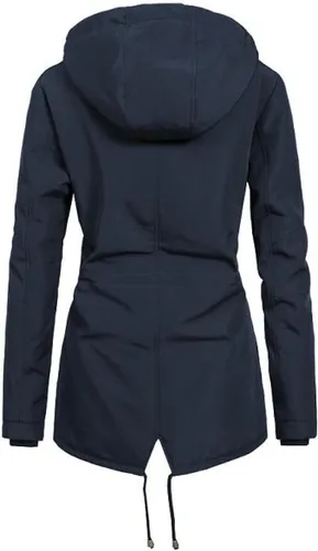 Vista 2 de BVNVC Abrigos de invierno con capucha para mujer, abrigo de nieve de invierno, chaquetas de snowboard de montaña, parka de forro polar aislado