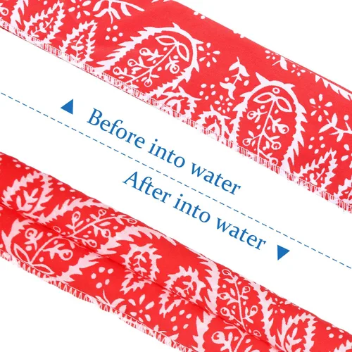 Vista 7 de Bufanda de enfriamiento de hielo, bandana de enfriamiento para cuello, bufandas de enfriamiento para hombres y mujeres, actividades al aire libre
