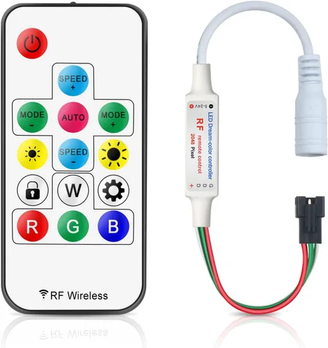 Vista 12 de Controlador inalámbrico de 14 teclas RF RGB DIY LED, control