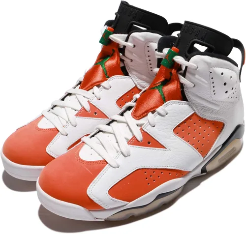 Vista 8 de Air Jordan VI (6) Retro (2014), Summit WhiteTeam Naranja-negro