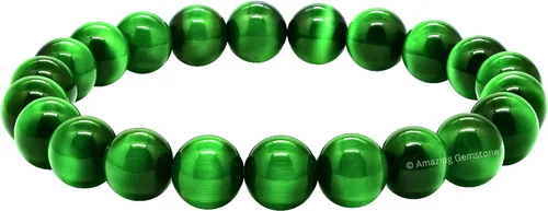 Vista 816 de Amazing Gemstone Crystal Bracelet for Women Men's Gifts - Protection Healing Crystal Bracelet - 8mm Gemstone Beaded Stretchable Bracelet Pulseras