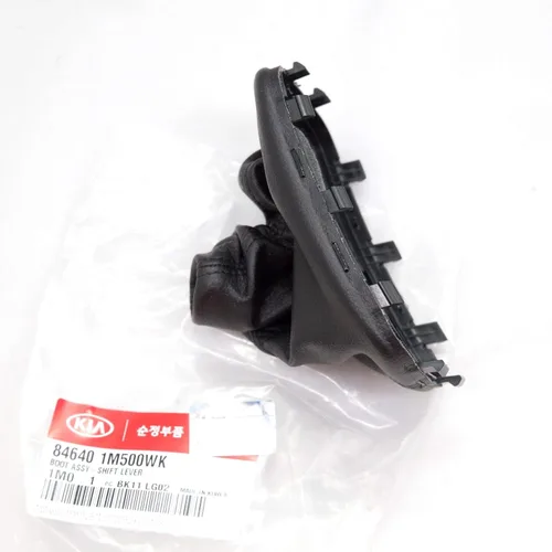 Vista 2 de Pomo de la palanca de cambios botas de cuero A/T 846401M500WK para KIA Forte, Koup 2009 2013