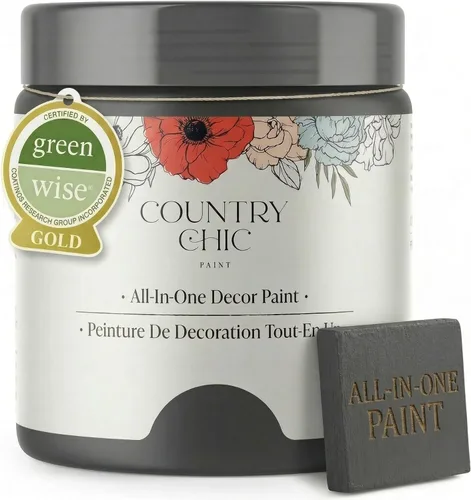 Vista 24 de Country Chic - Pintura a la tiza todo en uno para muebles y armarios, ecológica, acabado mate, con primer y sellador, para madera y metal, Alchemist