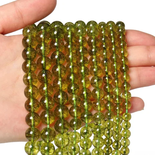 Vista 40 de 60 piezas de cuentas de piedra natural de 15⁄64 pulgadas (6 mm) con cuentas de amazonita de cristal, piedras preciosas para hacer joyería, pulseras