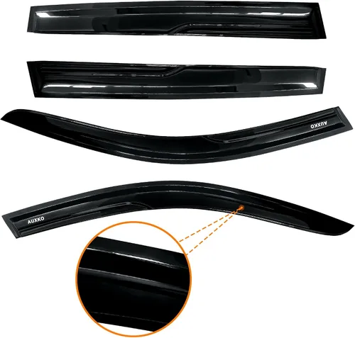 Vista 6 de AUXKO Protectores de lluvia para BMW X3 2018-2024 2025, 4 piezas de accesorios para viseras de ventilación de ventana, protector de lluvia con cinta