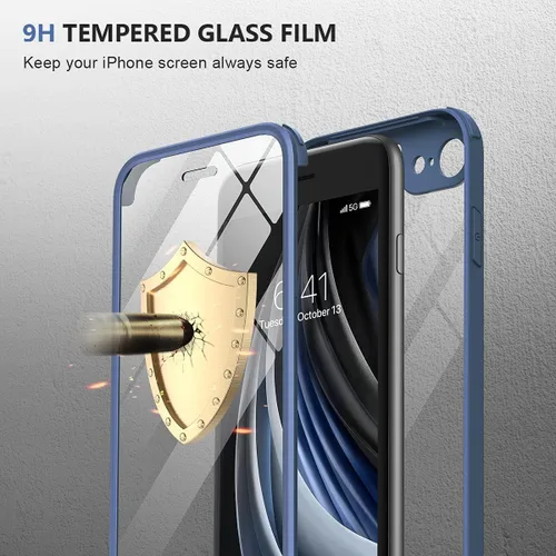 Vista 364 de Miracase Serie de vidrio para iPhone 11 de 6.1 pulgadas, funda protectora de cuerpo completo resistente mejorada con protector de pantalla de vidrio